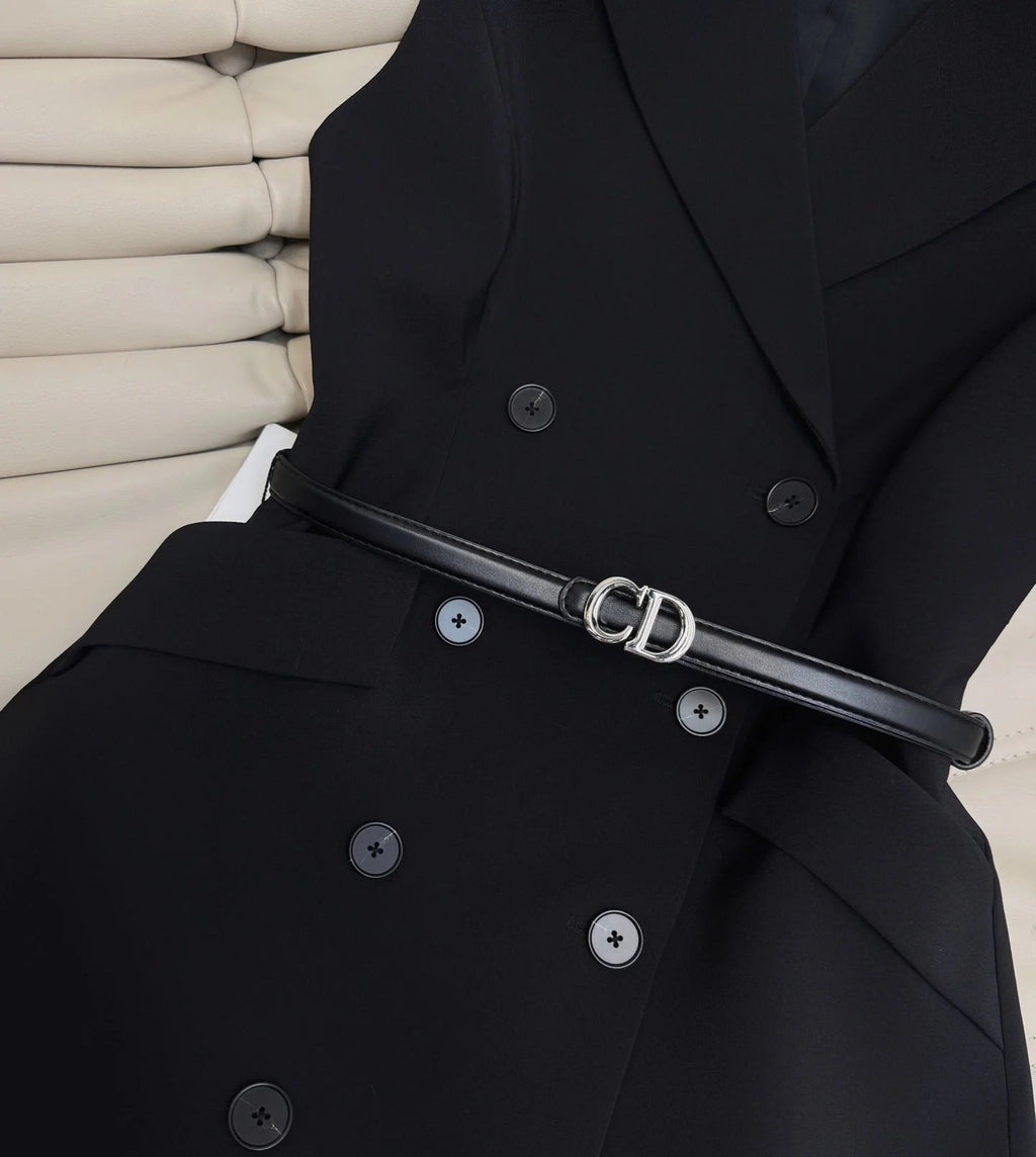 DIOR 25S TWO-PIECE V-NECK BLAZER DRESS 472