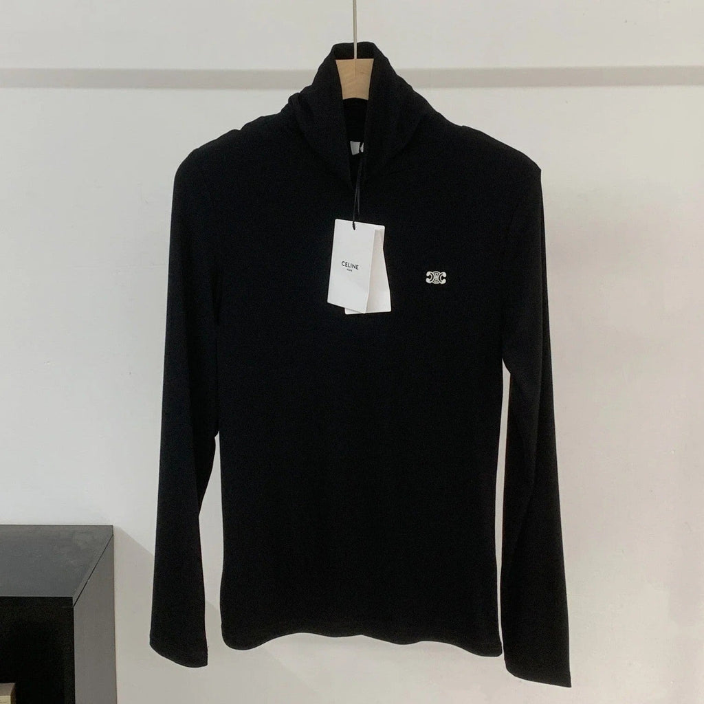 CELINE 25S EMBROIDERED LONG-SLEEVE T-SHIRT 0038