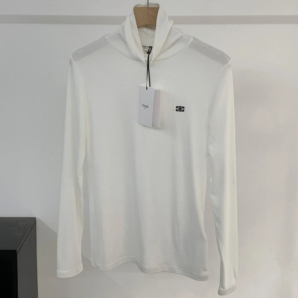 CELINE 25S EMBROIDERED LONG-SLEEVE T-SHIRT 0038