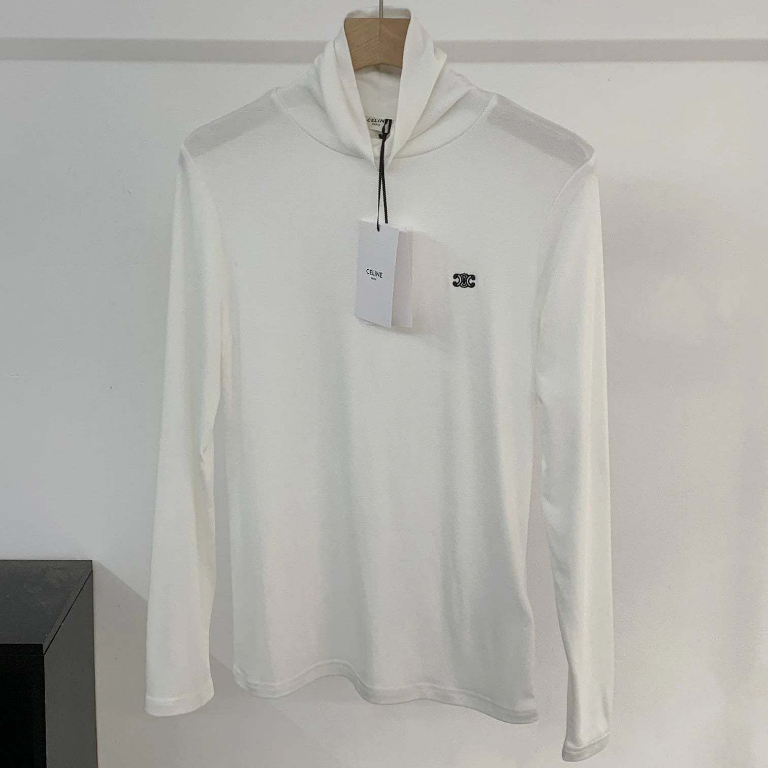 CELINE 25S EMBROIDERED LONG-SLEEVE T-SHIRT 0038