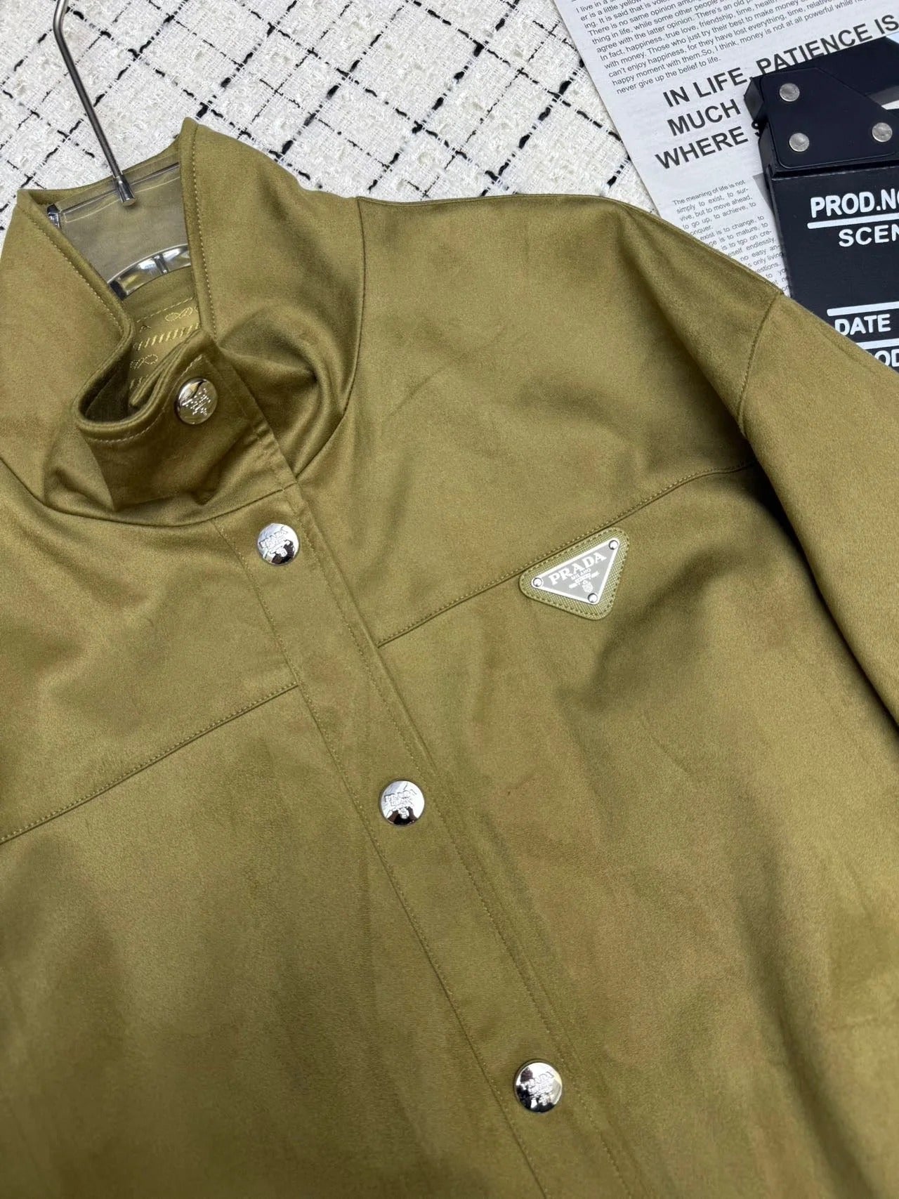 PRADA 25S STAND-COLLAR JACKET 370