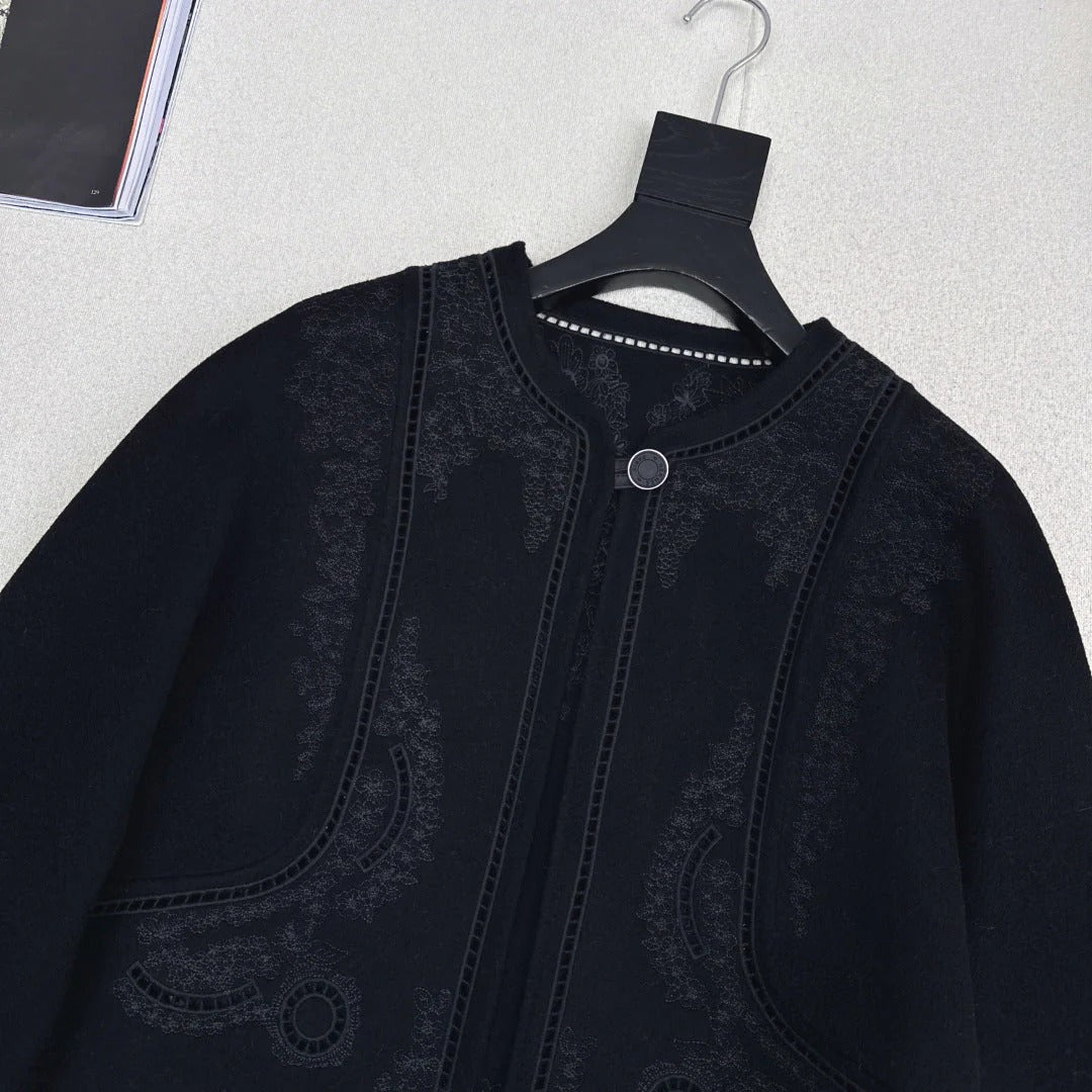 HERMES 25S SHORT CASHMERE COAT 193