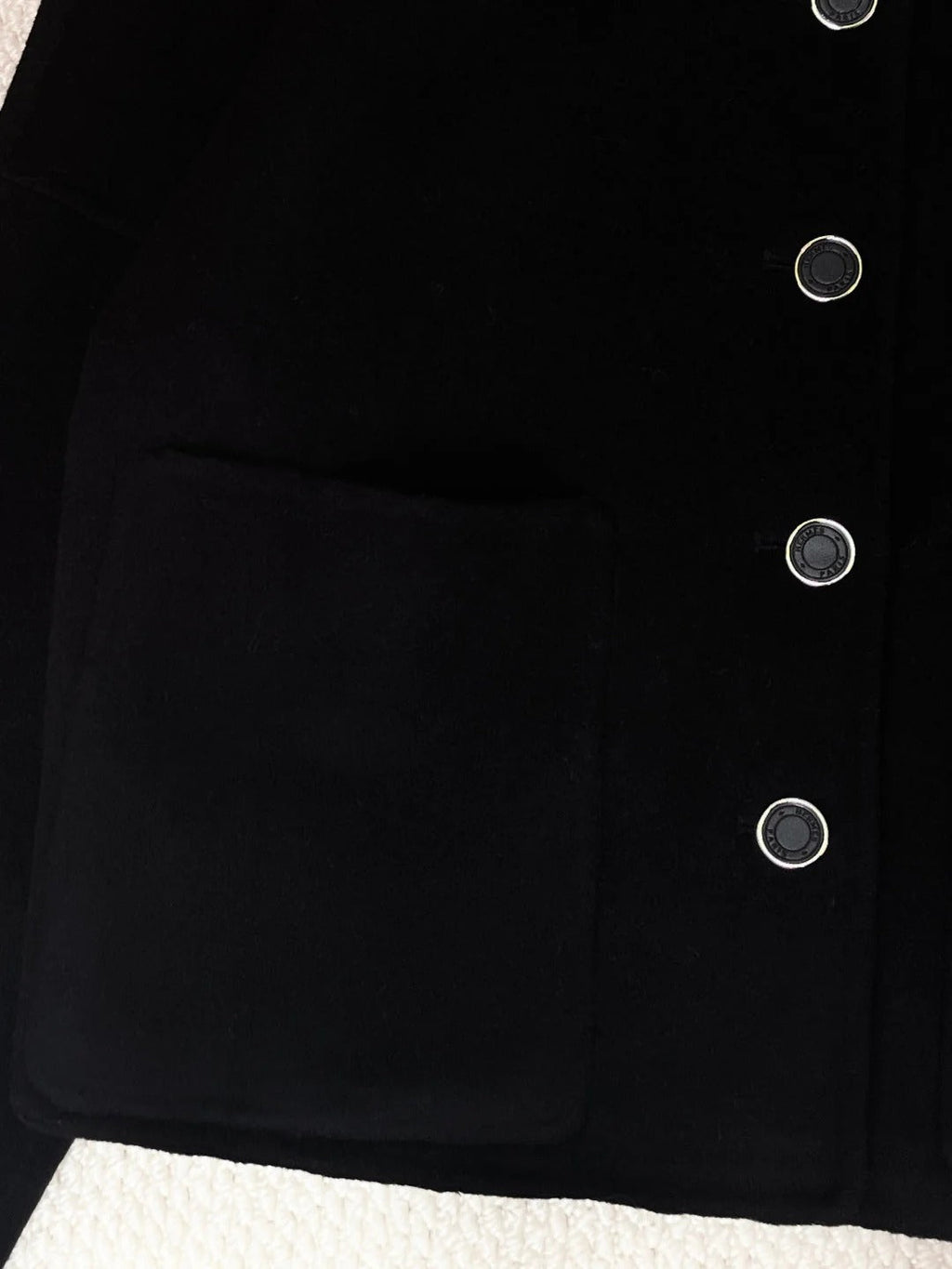 HERMES 25S SHORT CASHMERE COAT 211