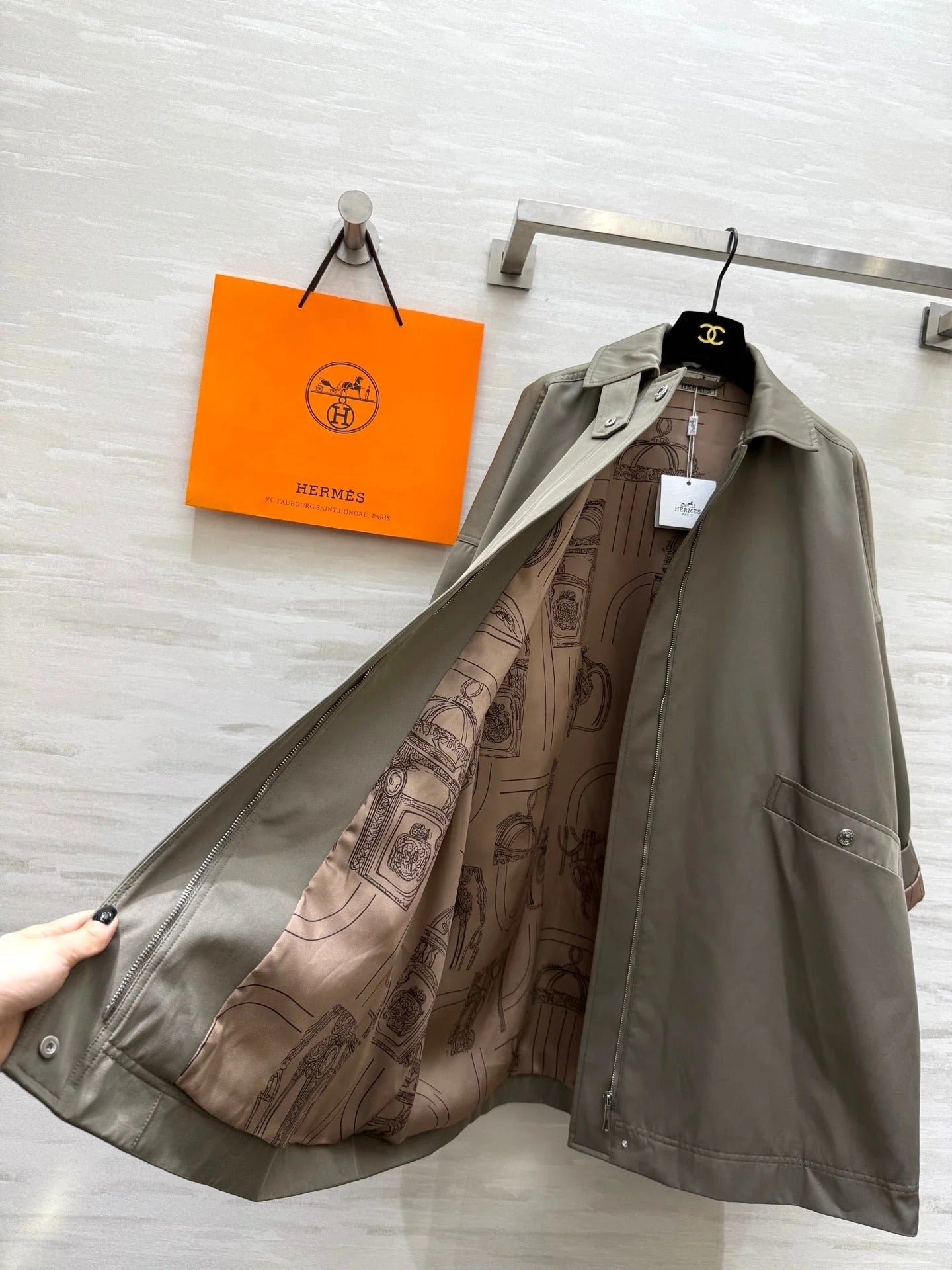 HERMES 25S MID-LENGTH COAT 225
