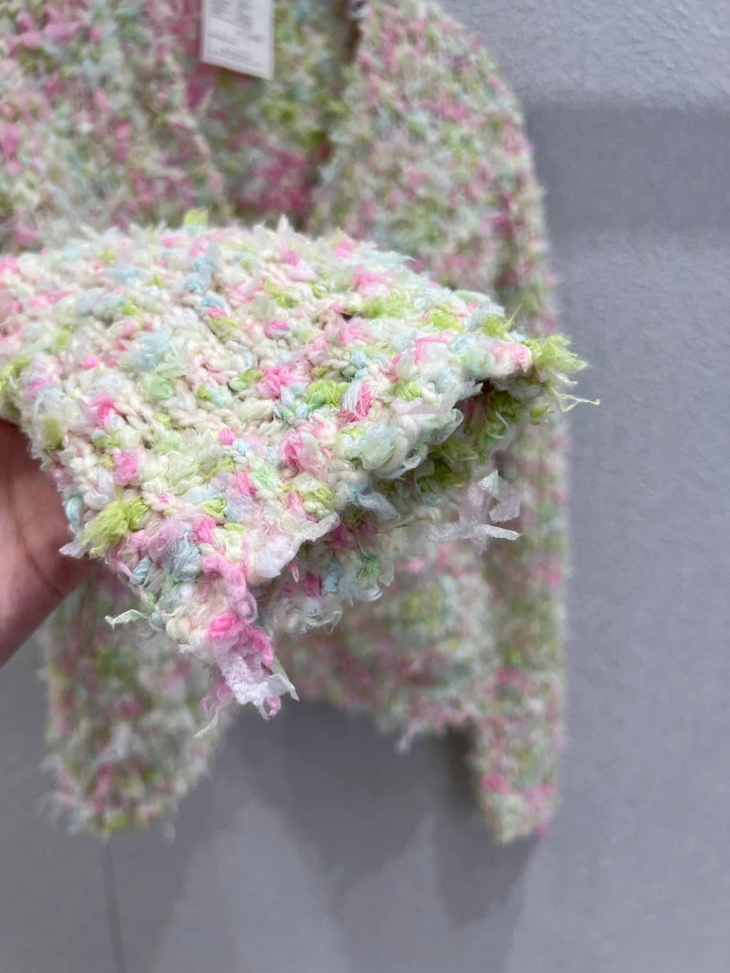 CHANEL 25S KNITTED WOOL COAT 232215