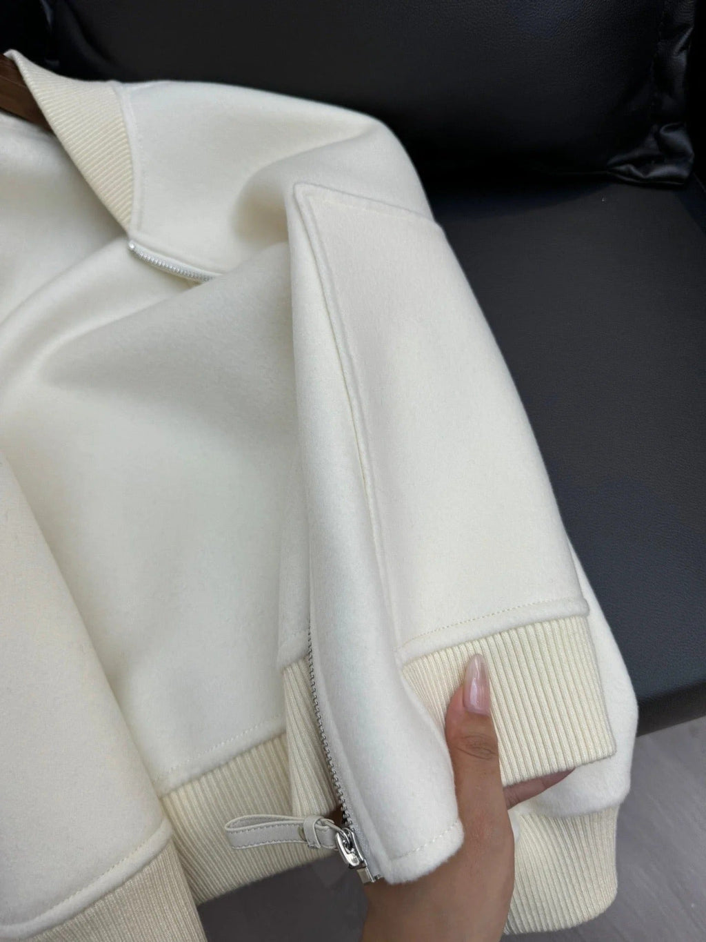 HERMES 25S SHORT CASHMERE COAT 281