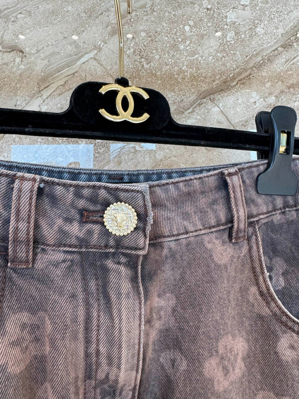 CHANEL 25S RETRO FLORAL JEANS 316