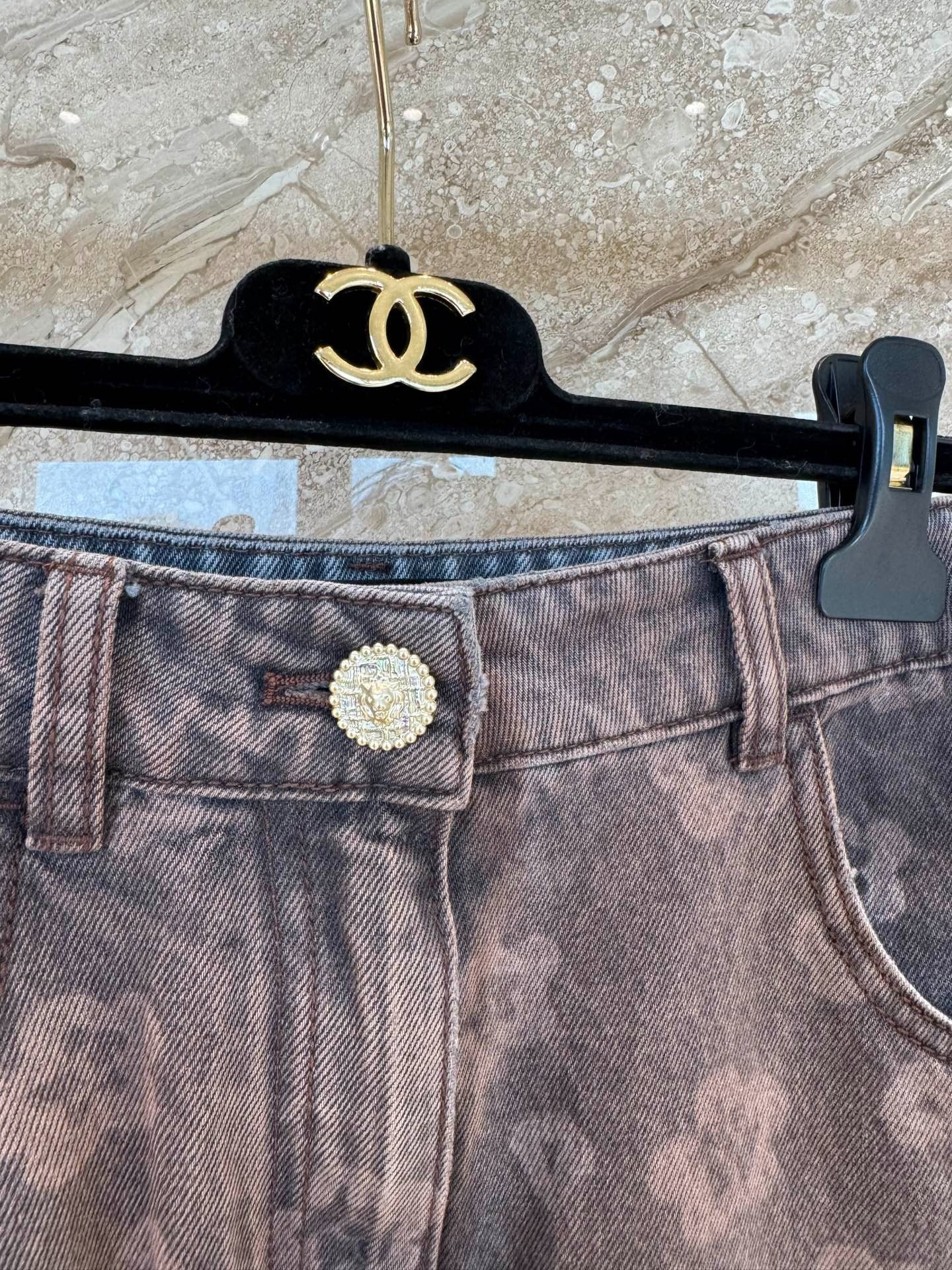 CHANEL 25S RETRO FLORAL JEANS 316