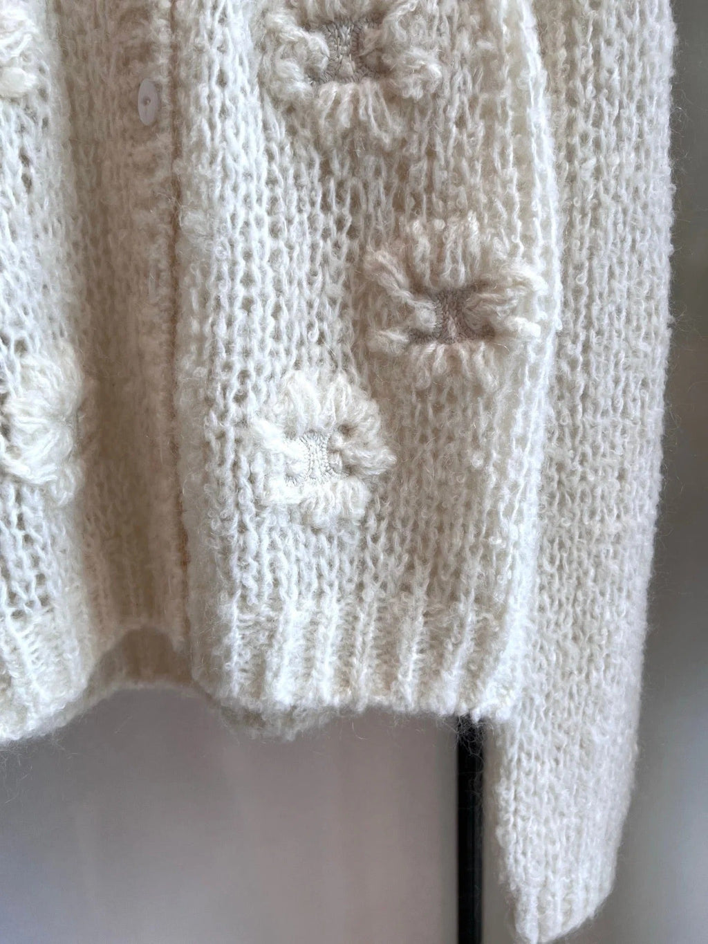 CELINE 25S CROCHET SLEEVE KNIT JACKET 0085