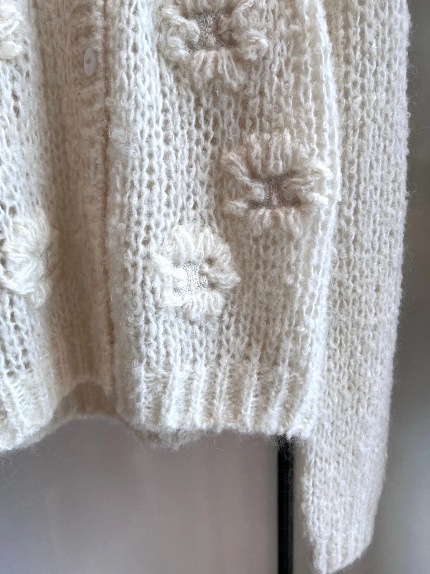 CELINE 25S CROCHET SLEEVE KNIT JACKET 0085