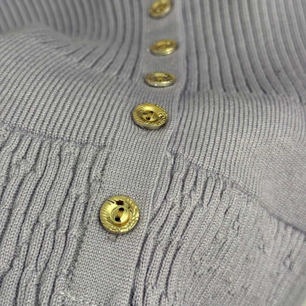 CHANEL 25S LONG-SLEEVE KNIT DRESS 334