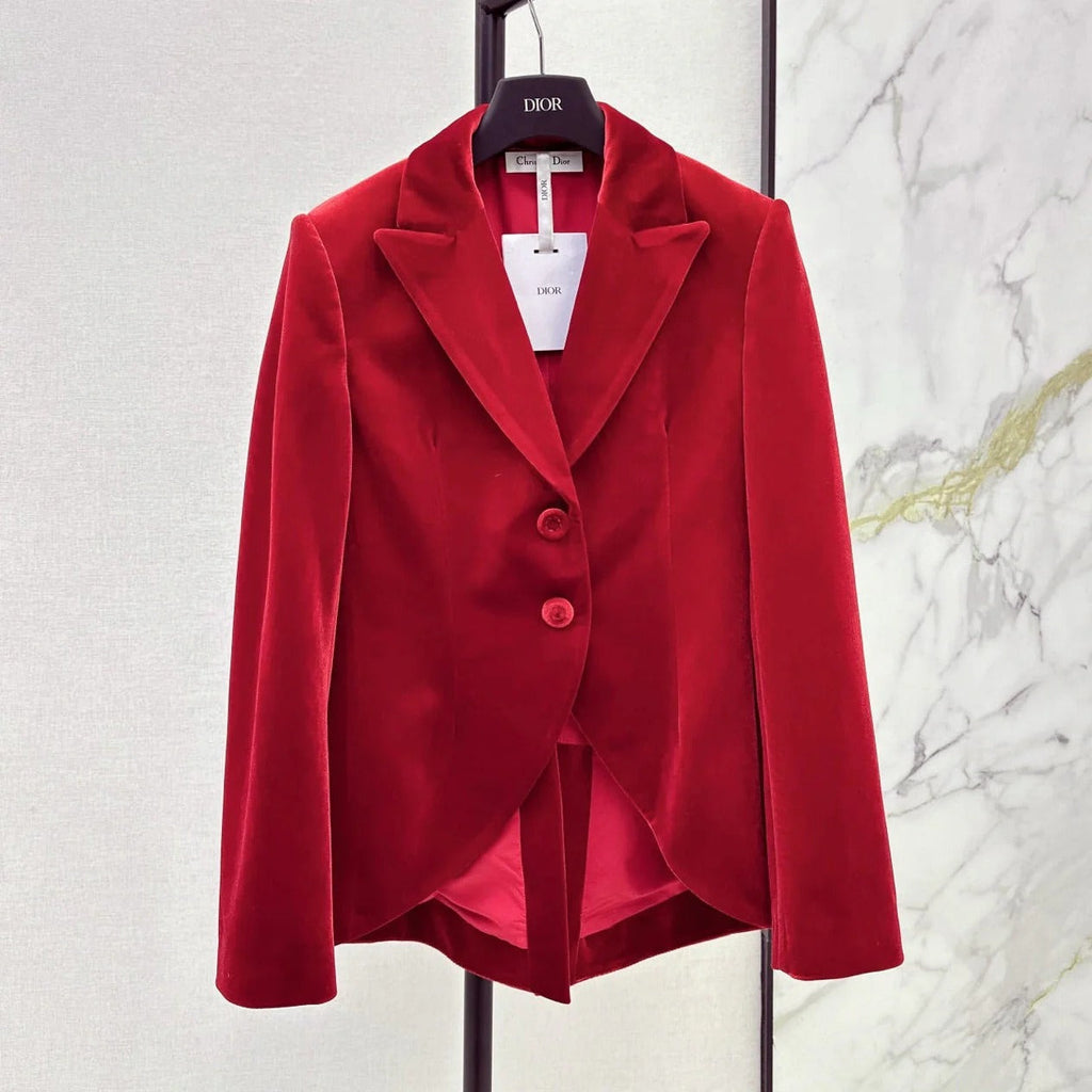 DIOR 25S VELVET BLAZER 522