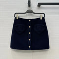 CHANEL 25S A-LINE KNIT MINI SKIRT 345