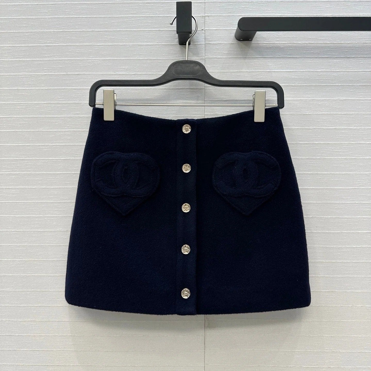 CHANEL 25S A-LINE KNIT MINI SKIRT 345
