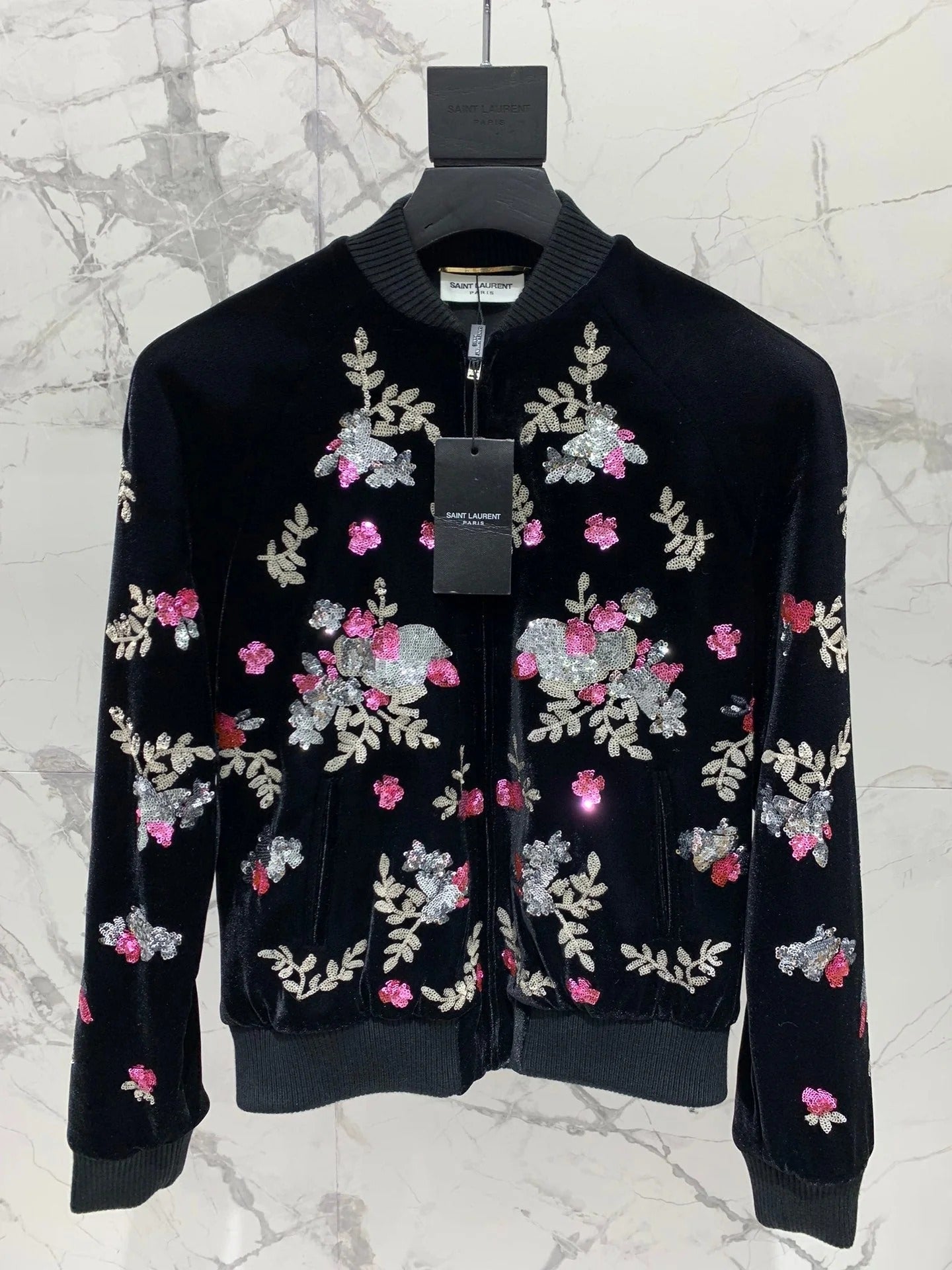 YSL 25S VELVET SEQUIN JACKET STYLE 191