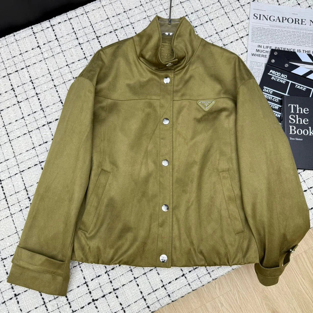 PRADA 25S STAND-COLLAR JACKET 370