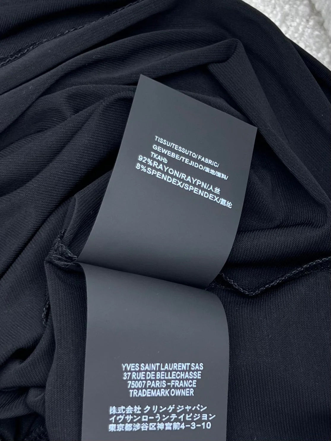 YSL 25S RUFFLED LONG-SLEEVE DRESS STYLE 131