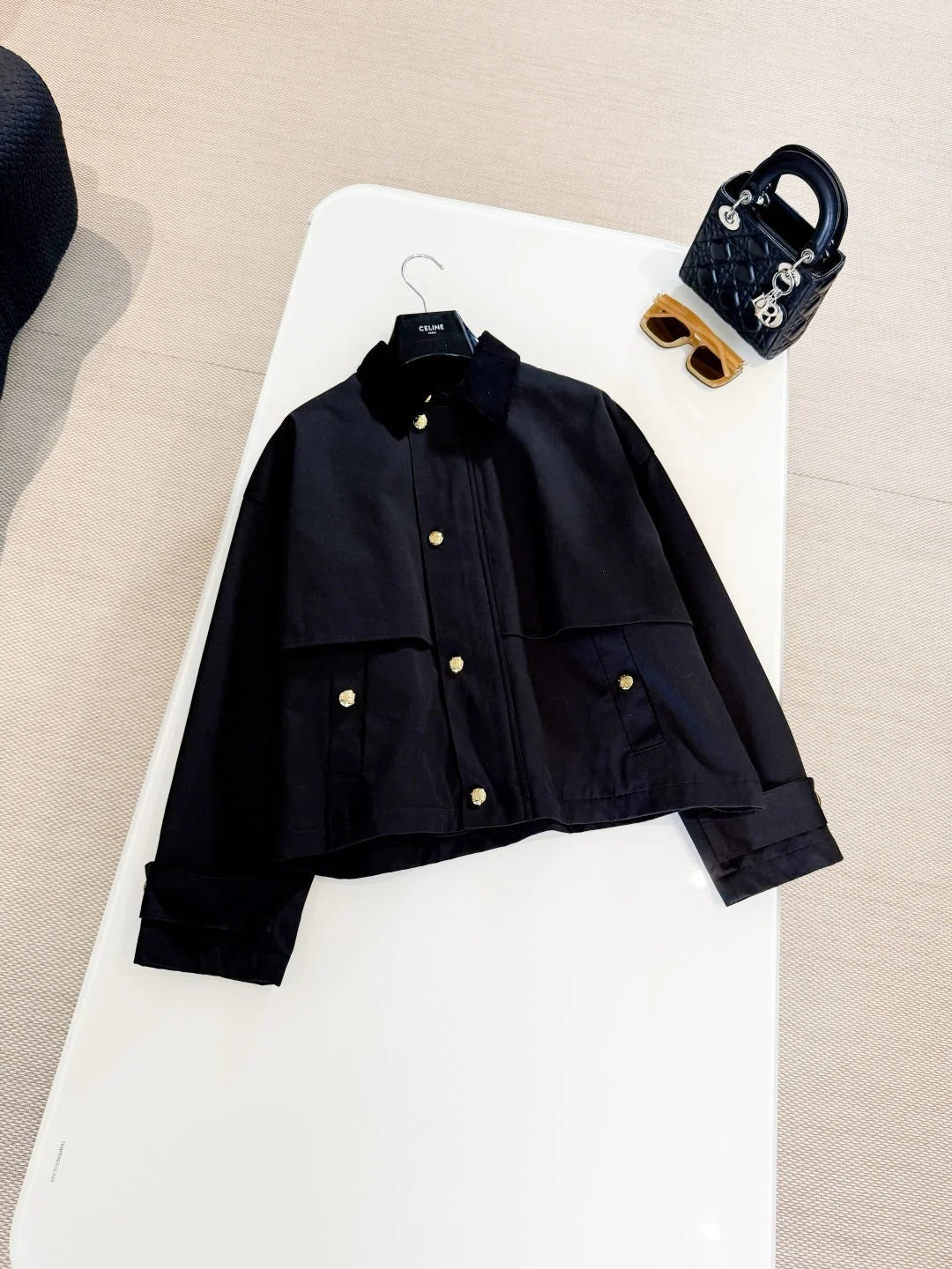 CELINE 25S SHORT-SLEEVE WINDBREAKER 0077