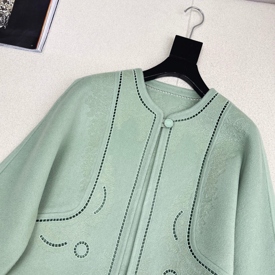 HERMES 25S SHORT CASHMERE COAT 192