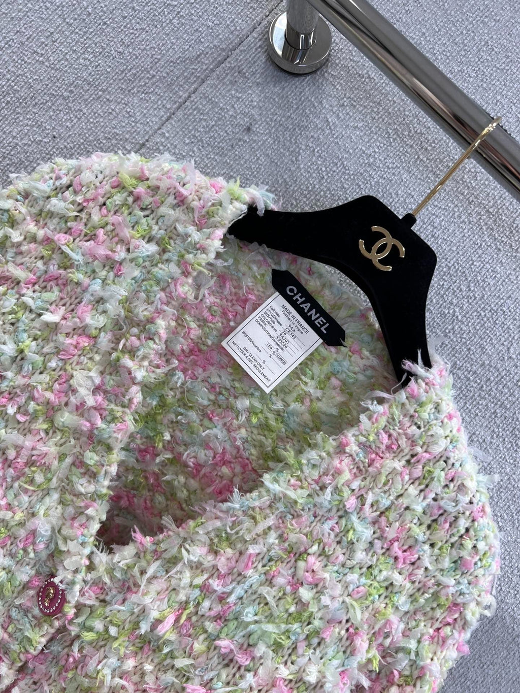 CHANEL 25S KNITTED WOOL COAT 232215