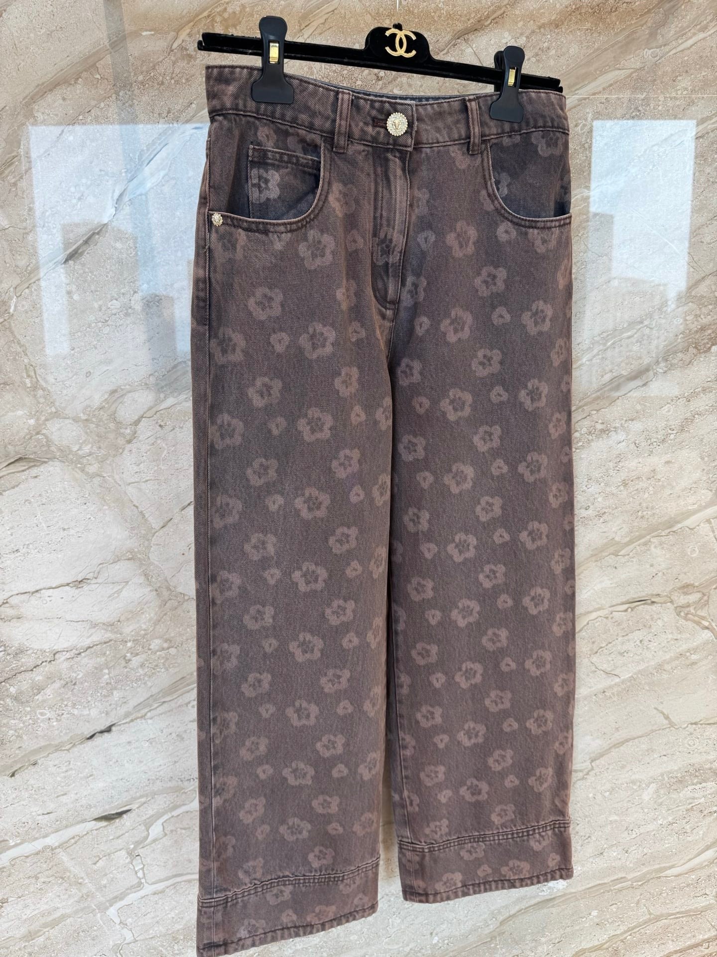 CHANEL 25S RETRO FLORAL JEANS 316