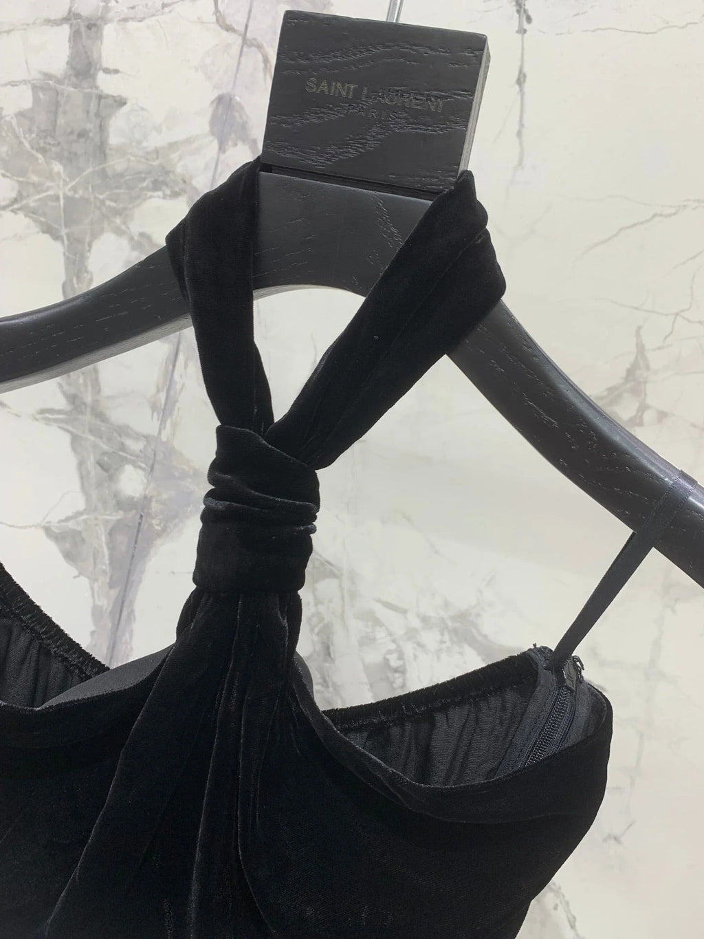 YSL 25S VELVET HALTER TOP STYLE 129