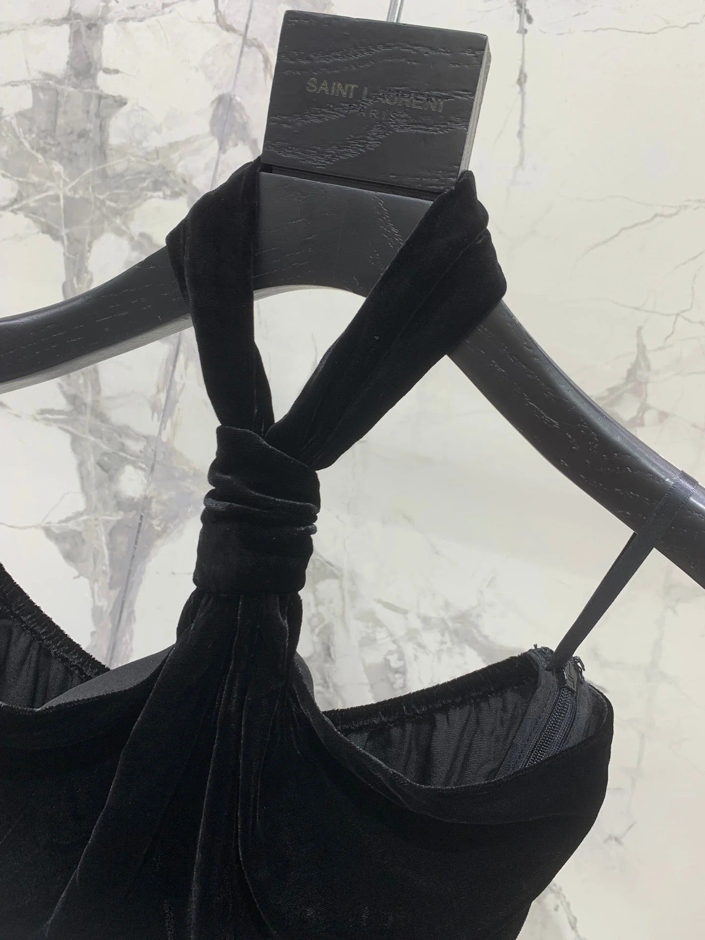 YSL 25S VELVET HALTER TOP STYLE 129