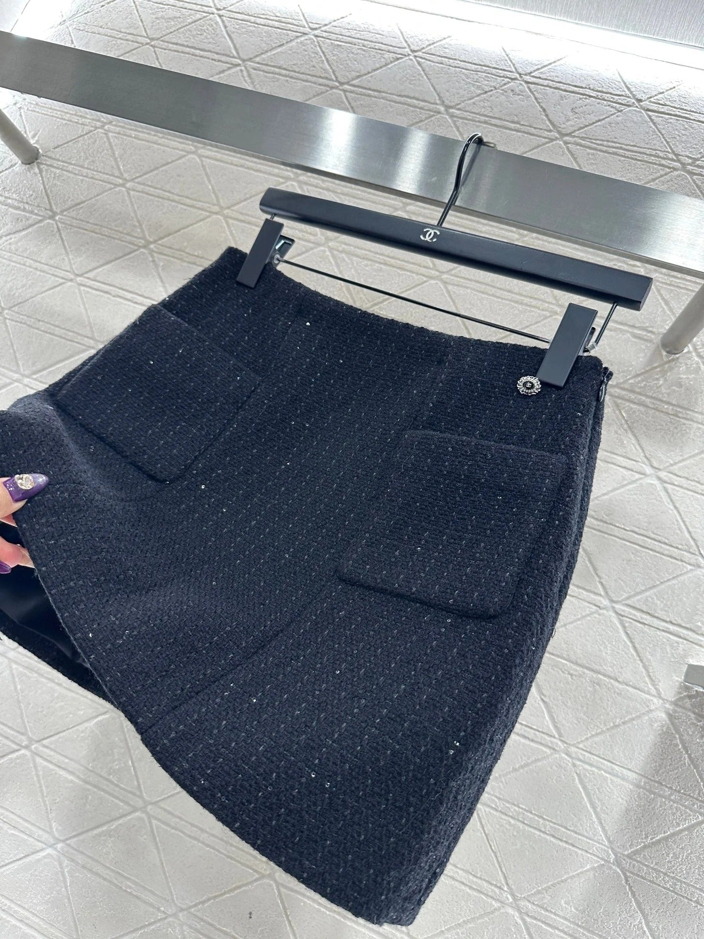 CHANEL 25S TWEED MINI SKIRT 303