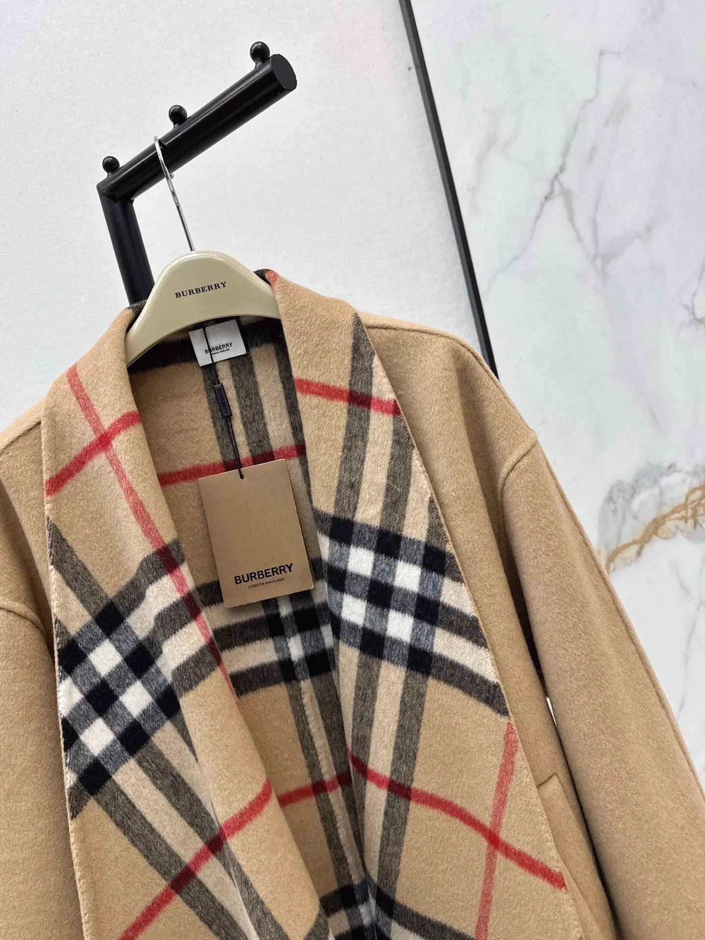 BURBERRY 25S REVERSIBLE KNIT COAT 252