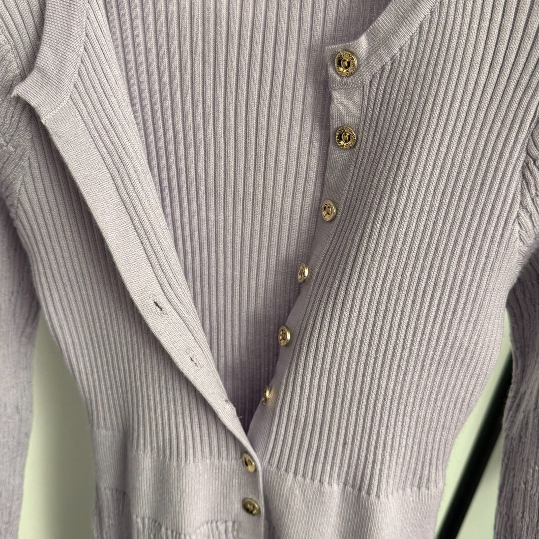 CHANEL 25S LONG-SLEEVE KNIT DRESS 334