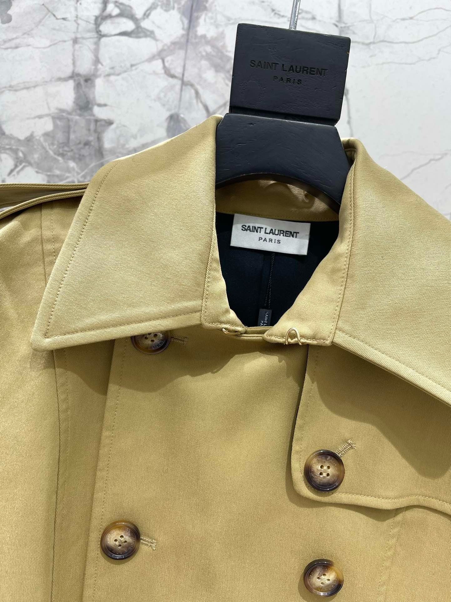 YSL 25S LONG TRENCH COAT STYLE 155