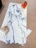 HERMES 25S LONG SILK DRESS 259