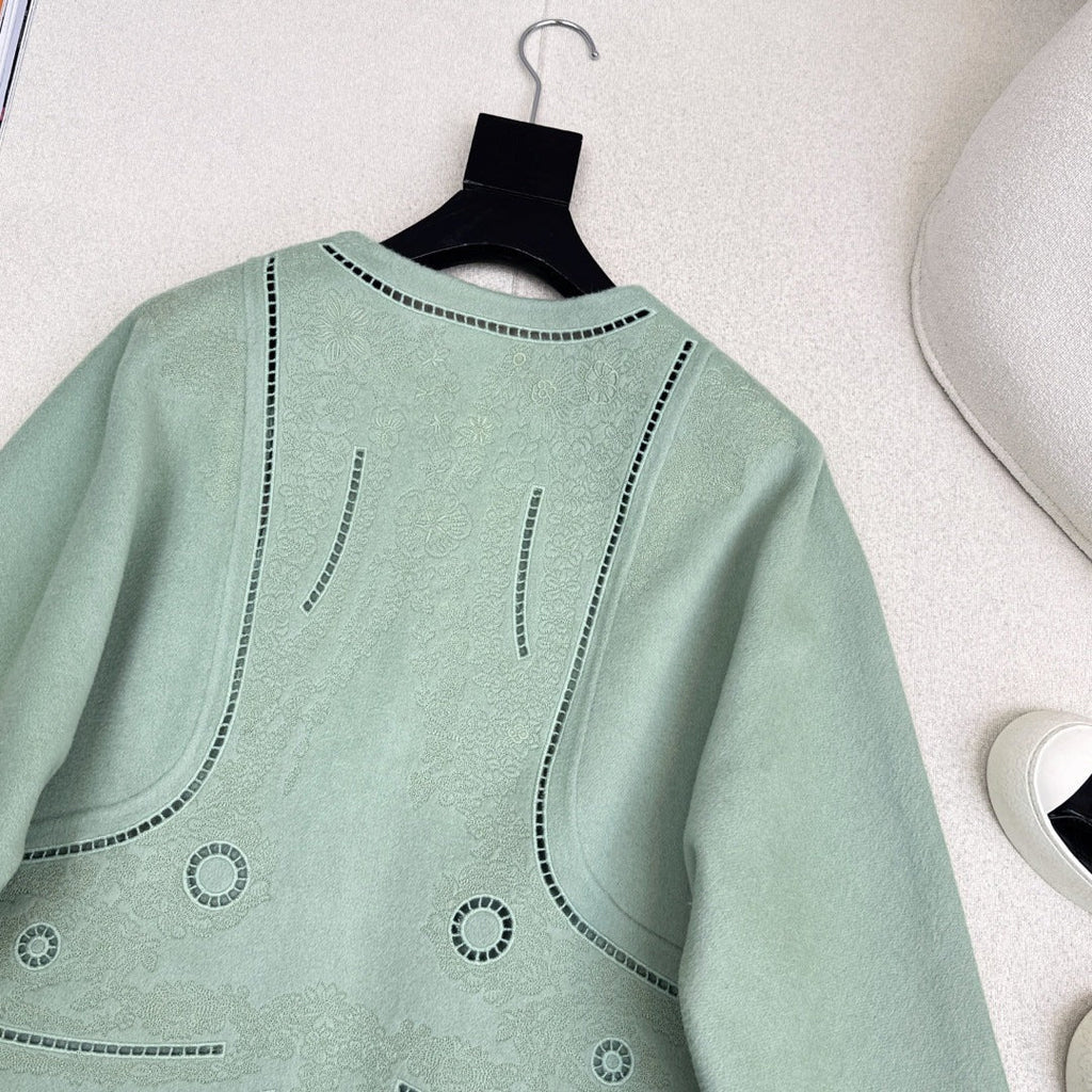 HERMES 25S SHORT CASHMERE COAT 192