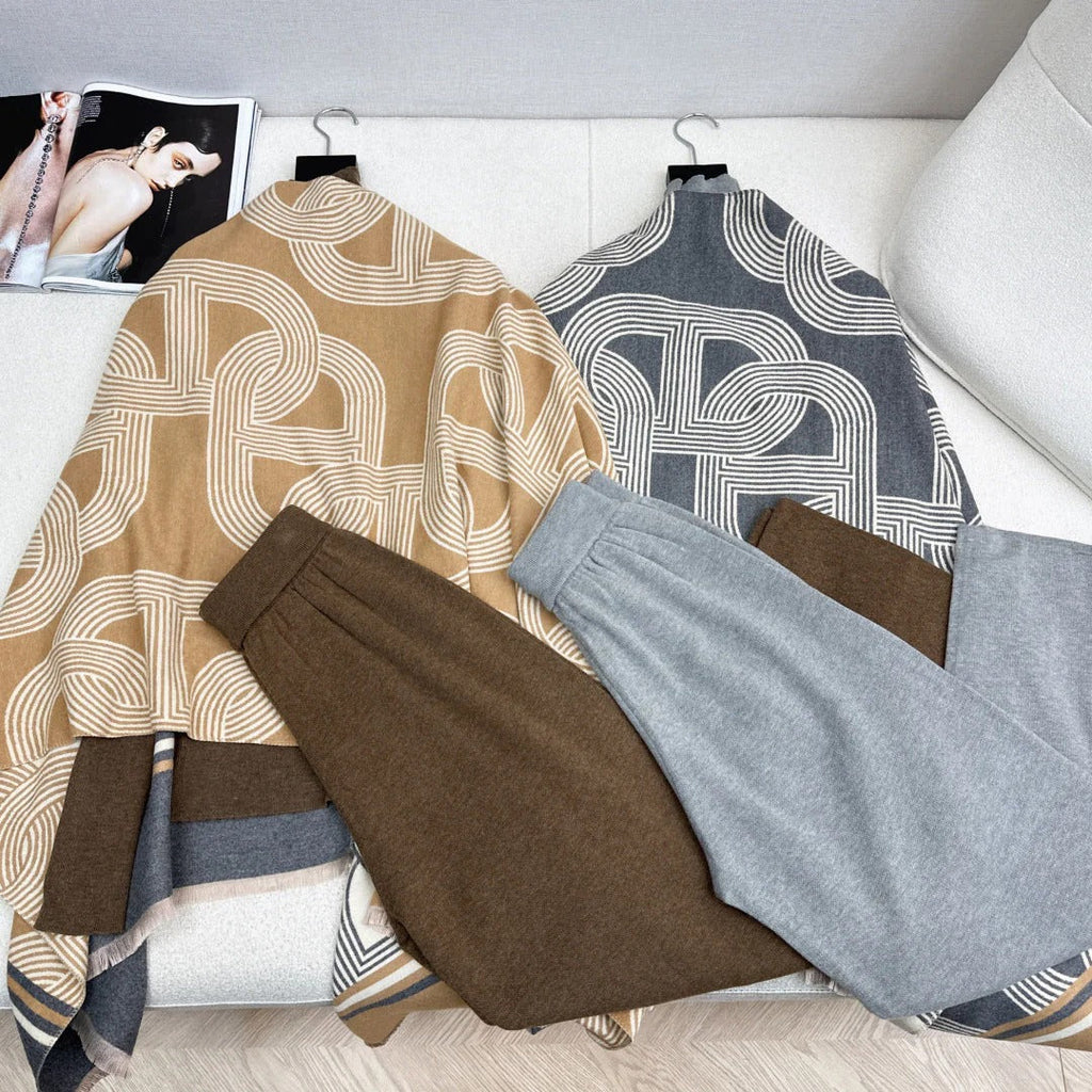 HERMES 25S THREE-PIECE KNIT SET