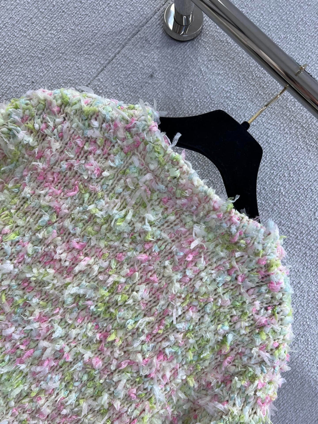 CHANEL 25S KNITTED WOOL COAT 232215