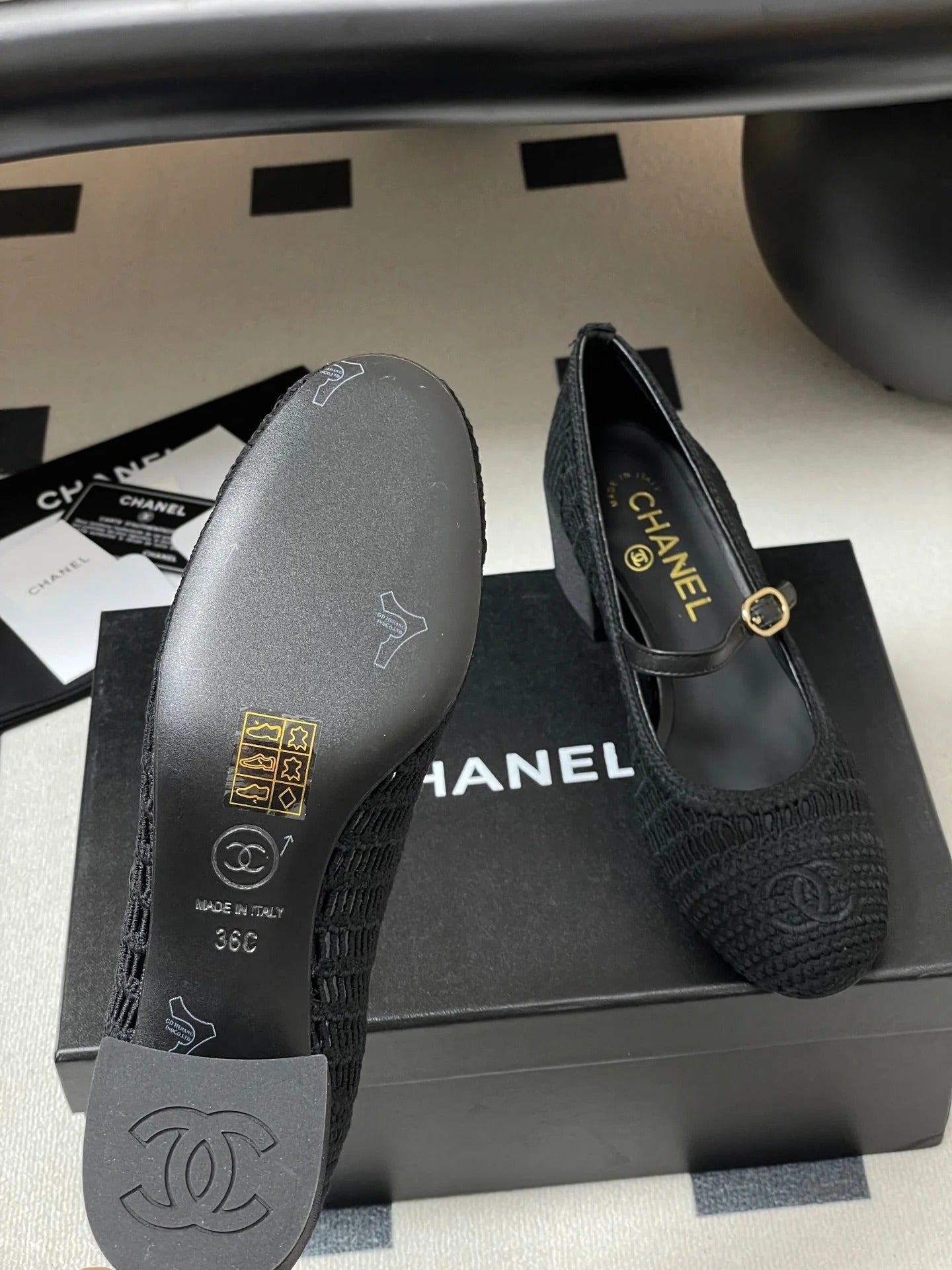 HIGH BALLET MARY JANE 50MM IN BLACK RAFFIA