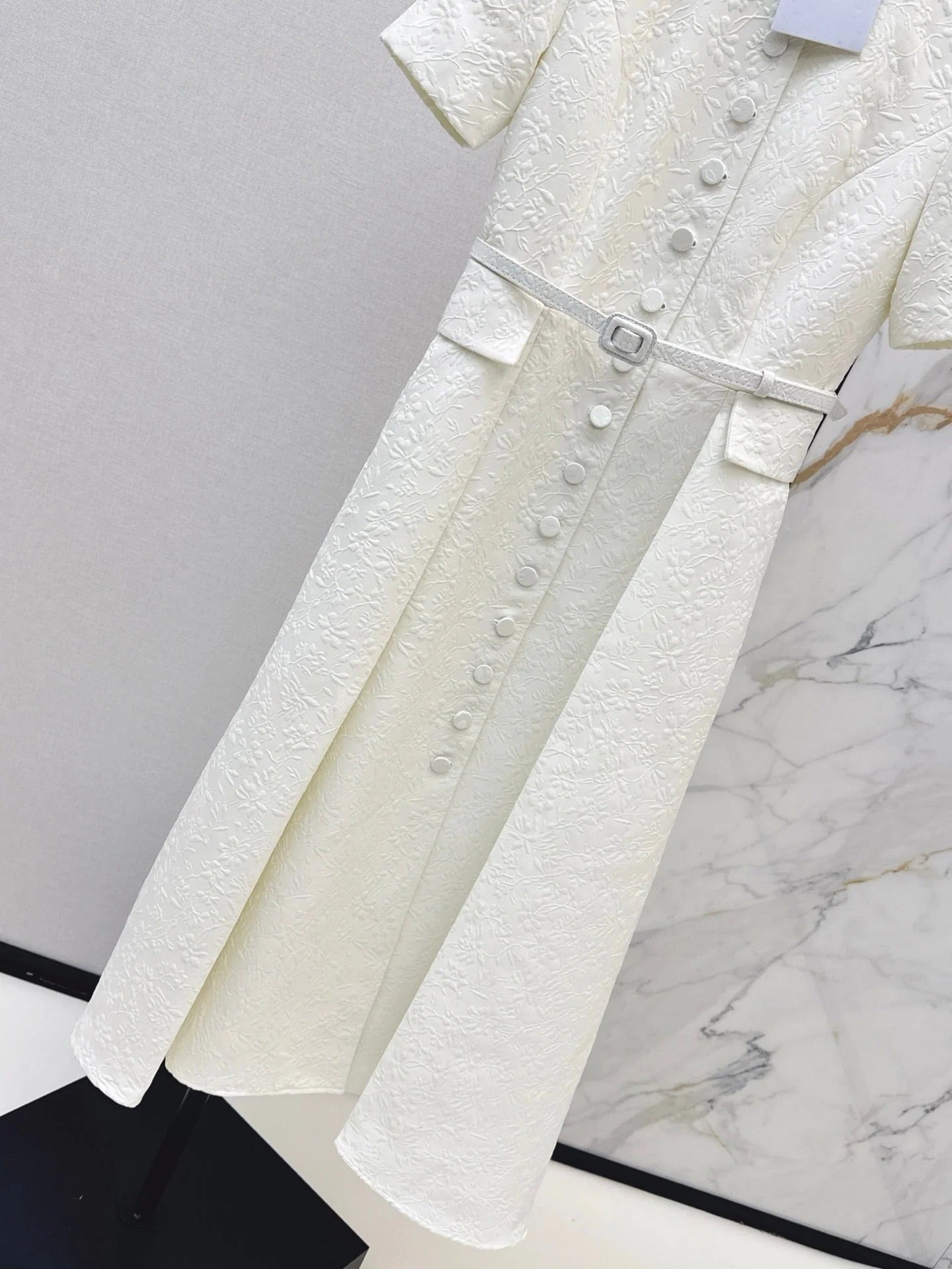 DIOR 25S STAND COLLAR LONG DRESS 512