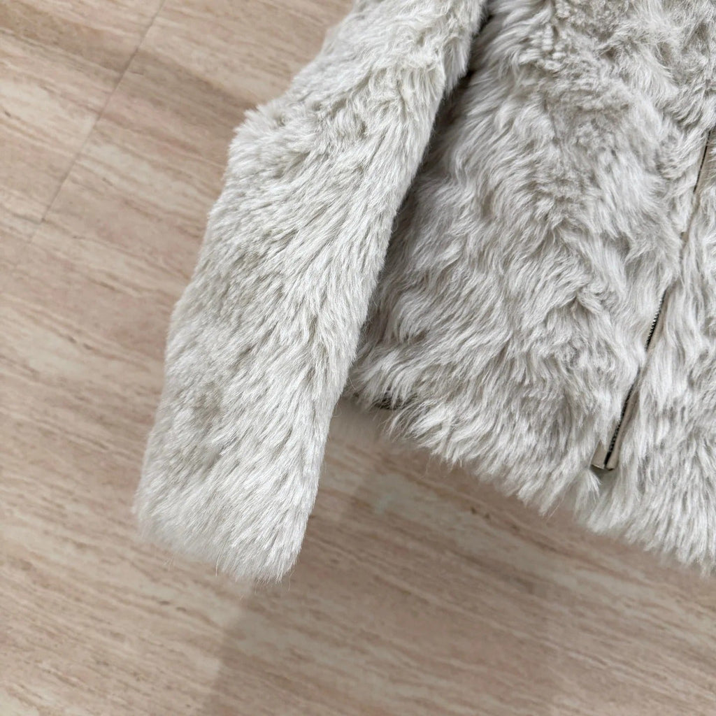 HERMES 25S TUSCAN SHEARLING COAT 200